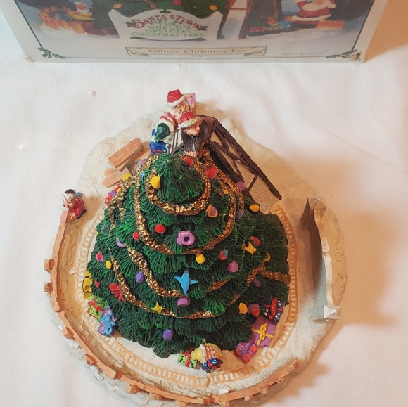 Santa's Town World's Official Christmas Tree Vintage 1995 ST08 Christmas Village - Picture 6 of 15